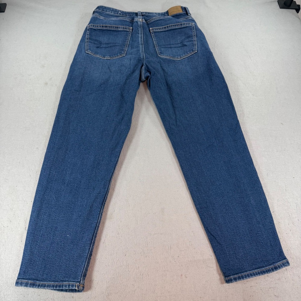 American Eagle Mom Jeans Womens 8R High Rise Medium Wash Stretch‎ Denim - Picture 3 of 11